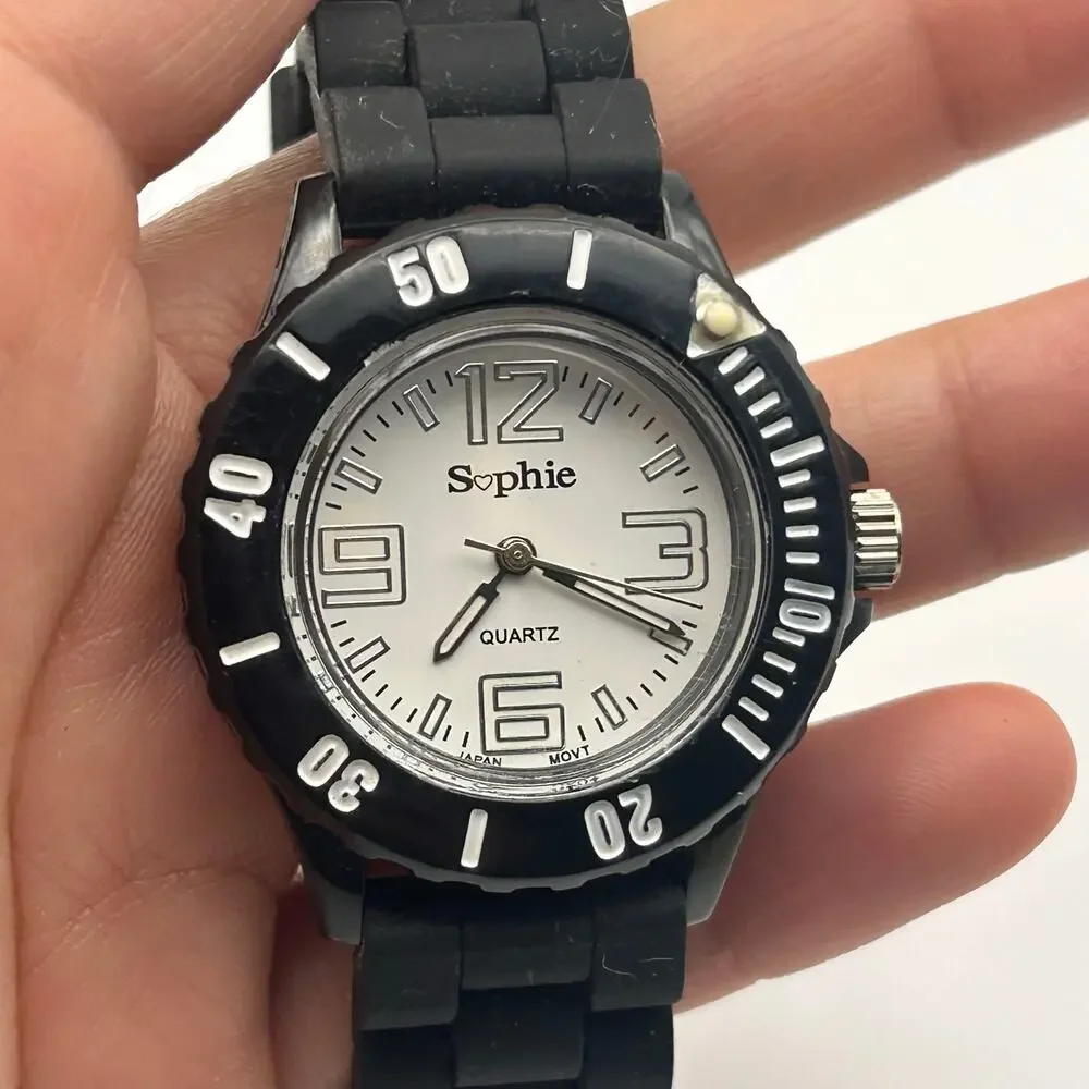 Sophie White Dial Women’s Quartz Watch, Black 35mm Working